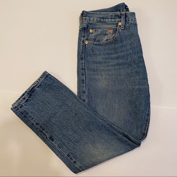 LEVI’S  Embossed High Waisted 501 Crop Jea… - Picture 5 of 13